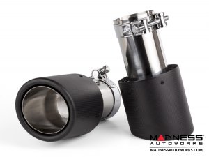 Custom Exhaust Tips - Set of 2 - Carbon Fiber -  2.75" ID